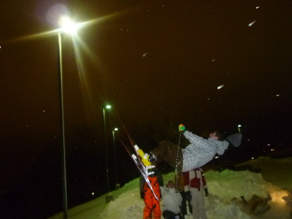 Backflippin the parking lot