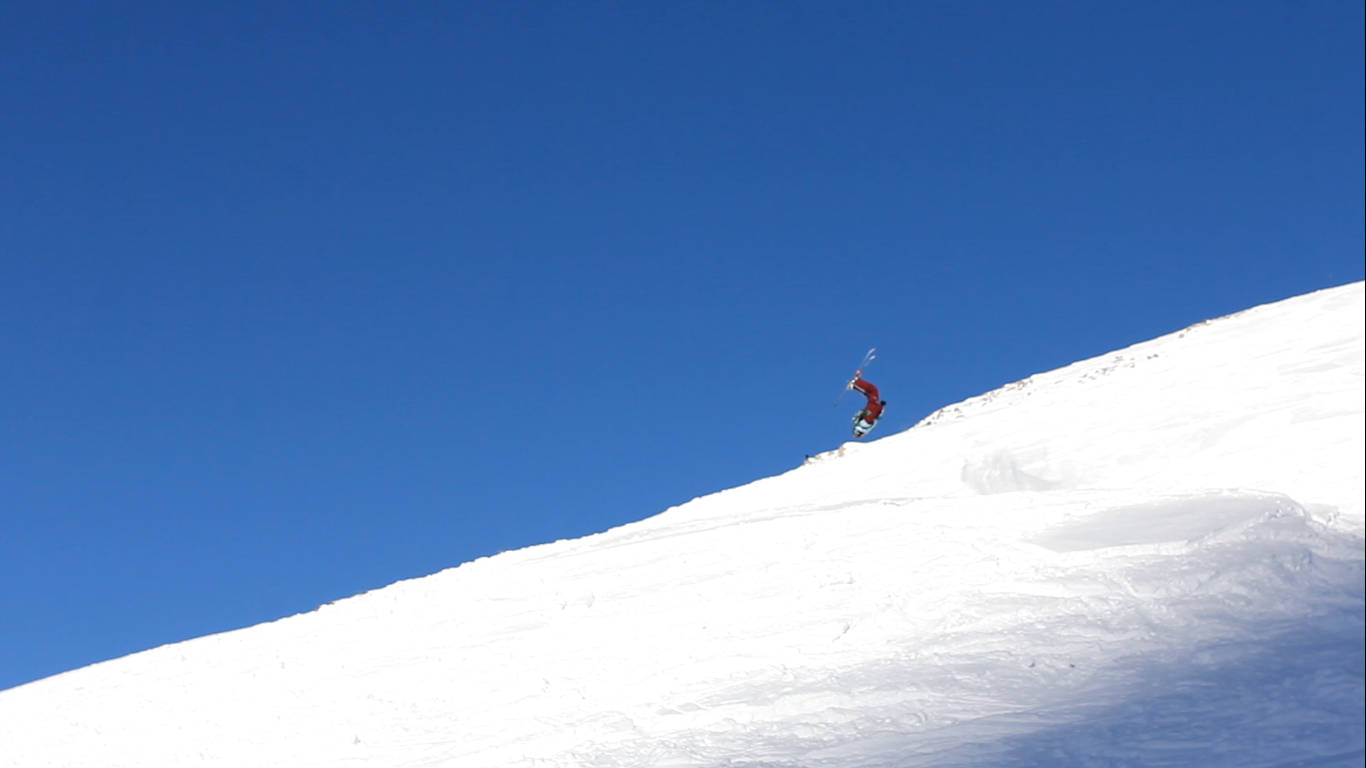 backflipping in Tignes France