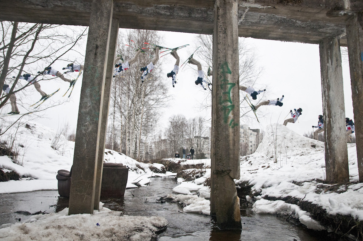 Backie over the stream
