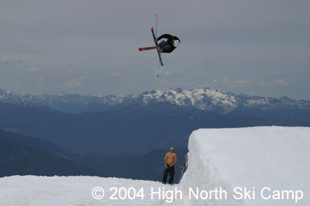 backwards niner mute ski grab