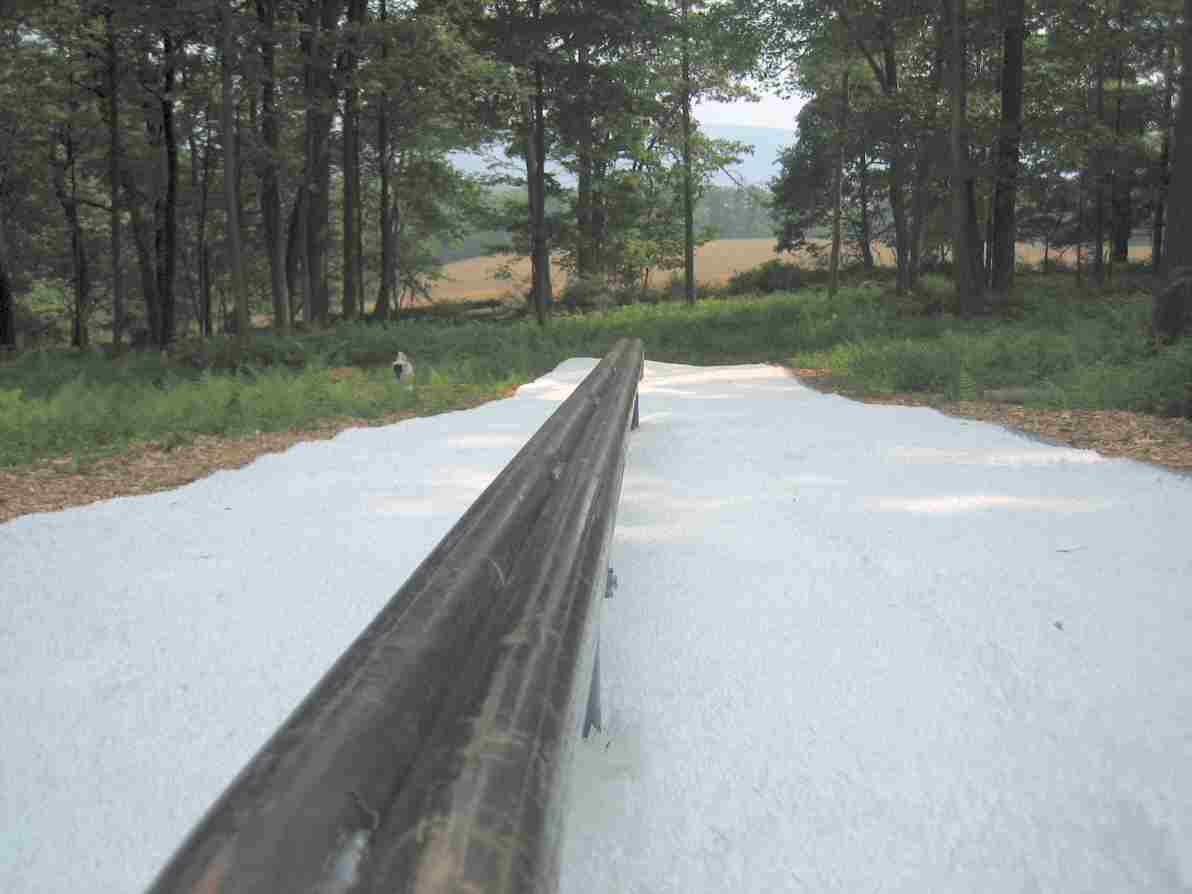 Backyard Park: Double 1.5" 16' long, Blue Mtn in the background