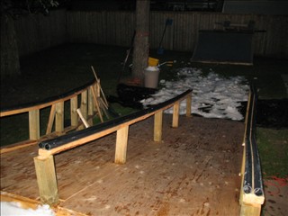 Backyard session with snow