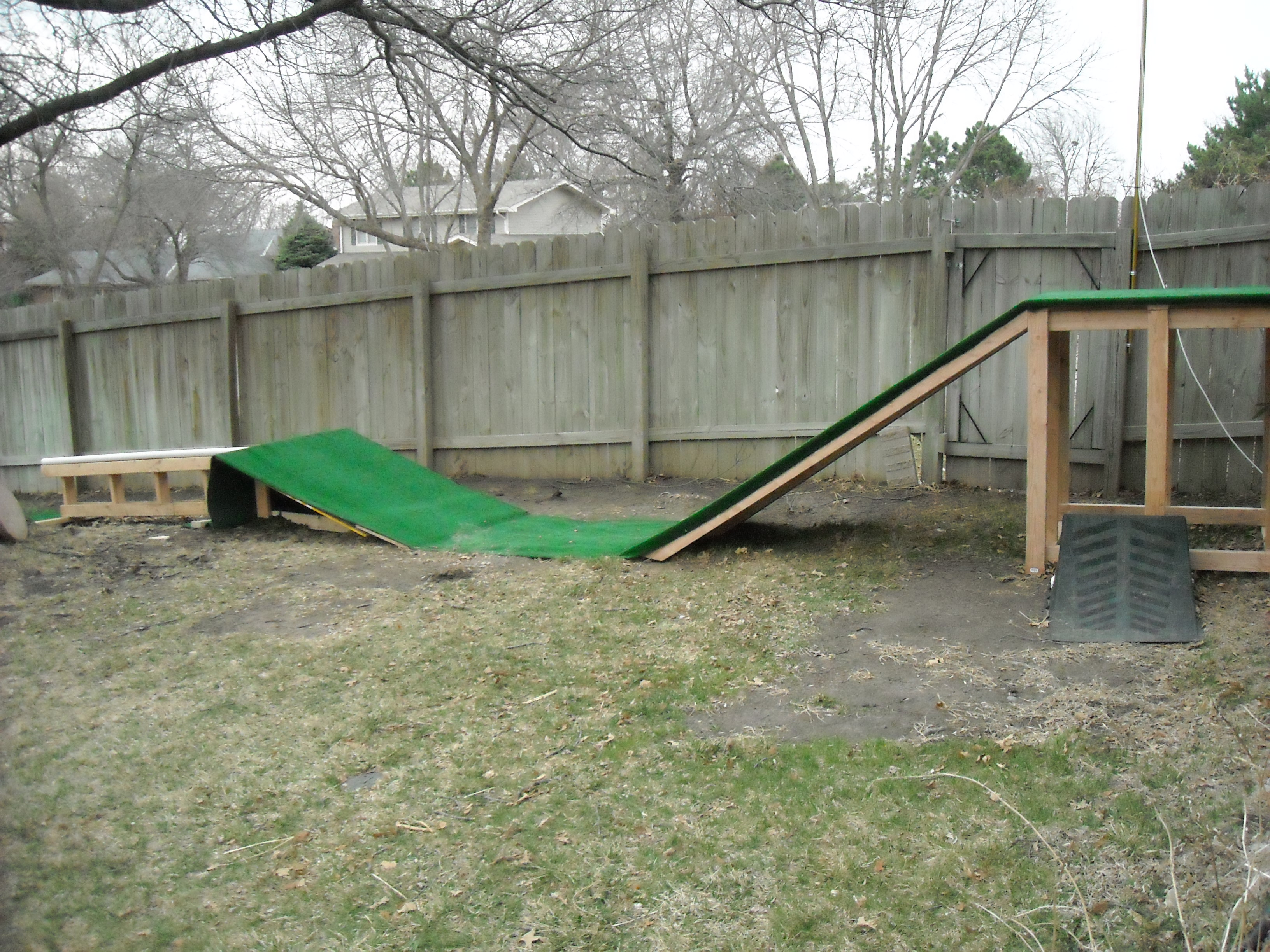 Backyard setup - 1 of 2