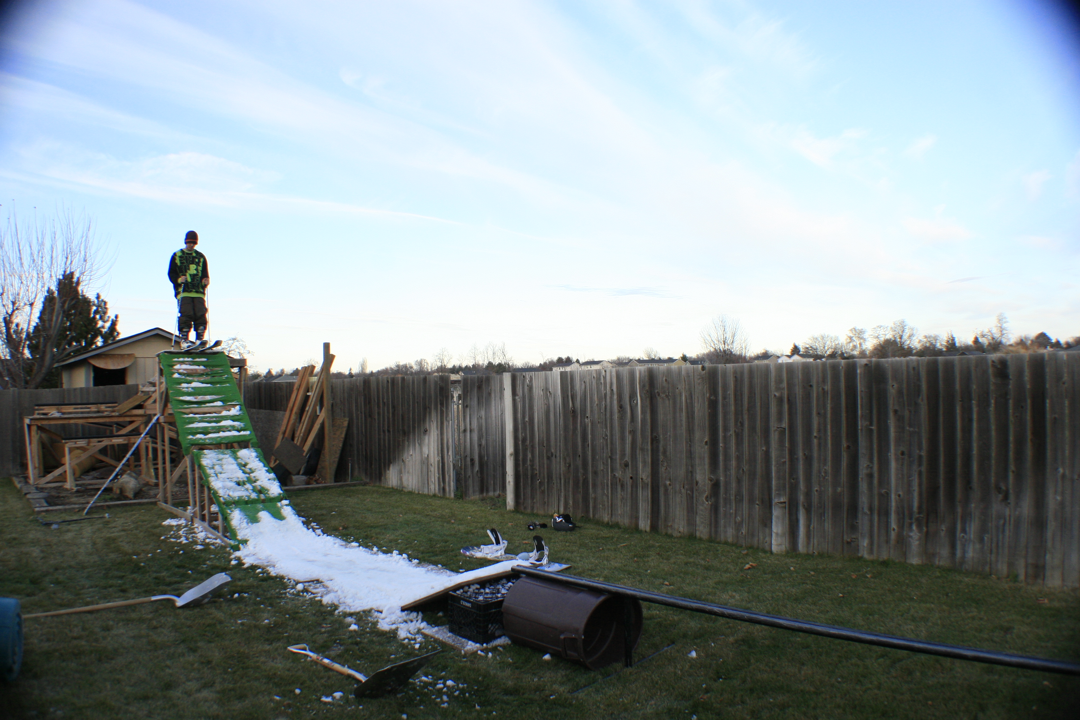 Backyard setup 12/6/09