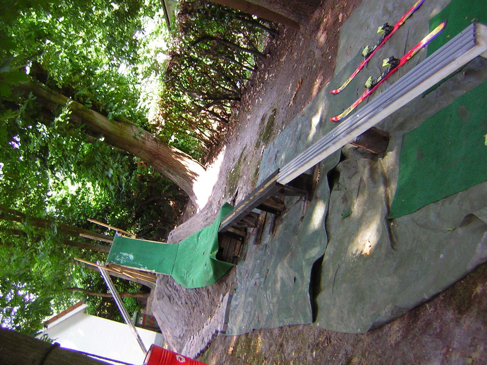 Backyard setup, 270cm and 300cm rail