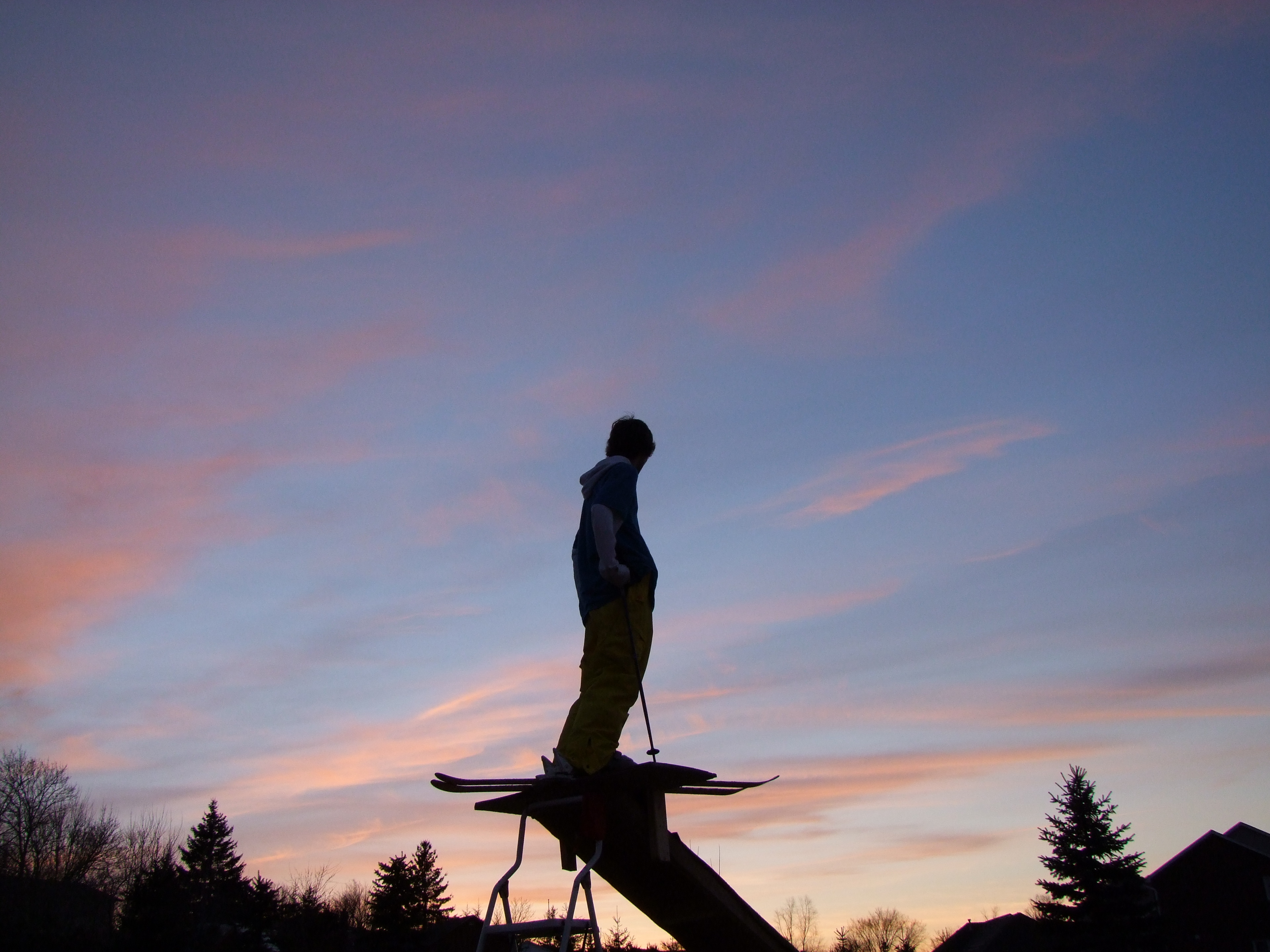 Backyard skiing - 3 of 5