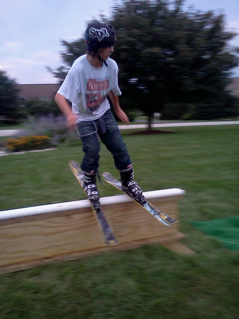 Backyard Skiing!
