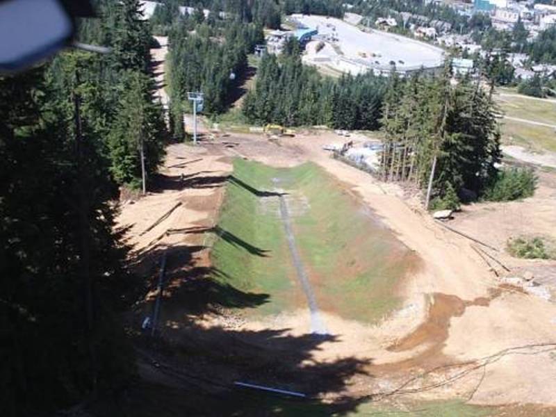 Base II Pipe under construction