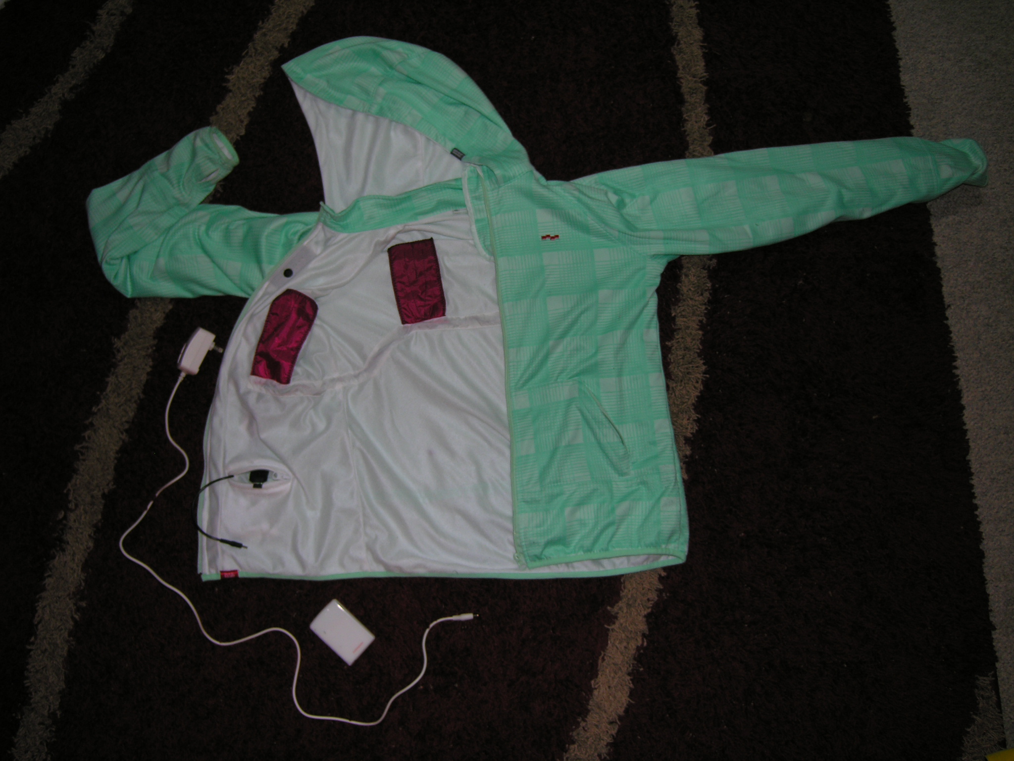 Battery heated liner