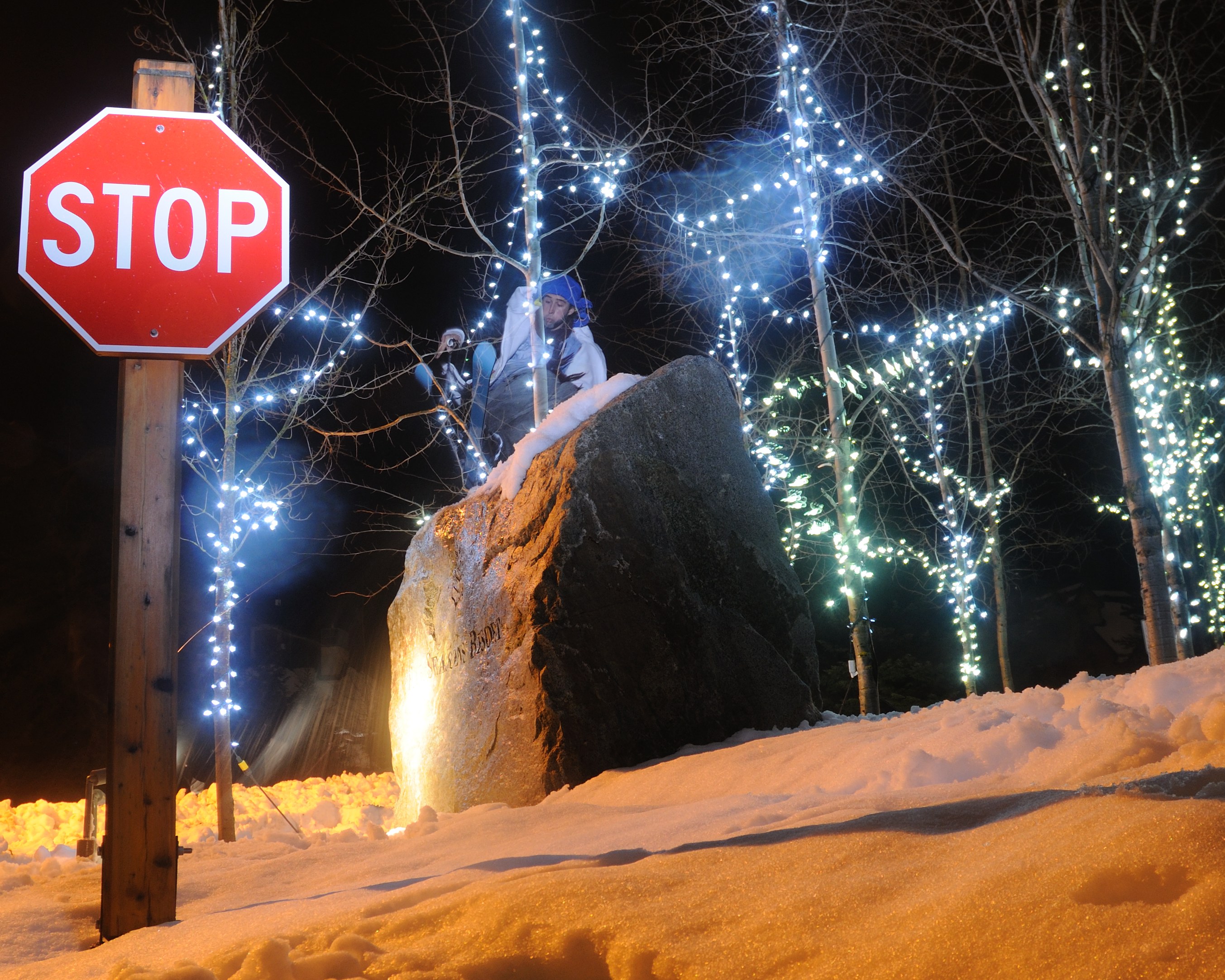 Bdub doing a little urban drag... 4seasons Whistler