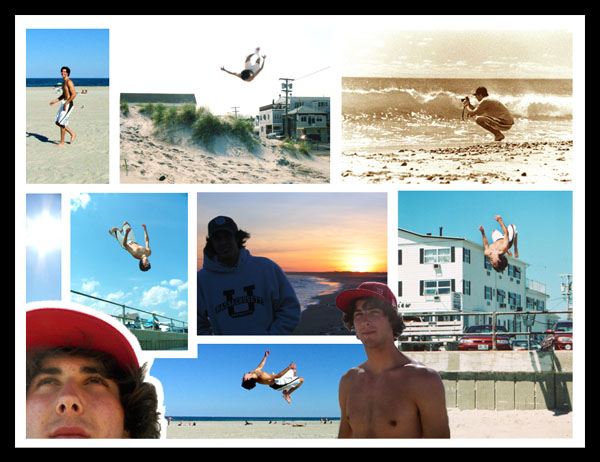Beach Collage with flipping