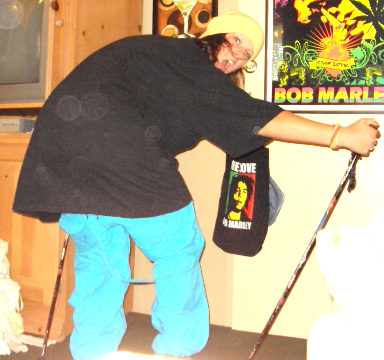 Being silly.. headin to zee snow!