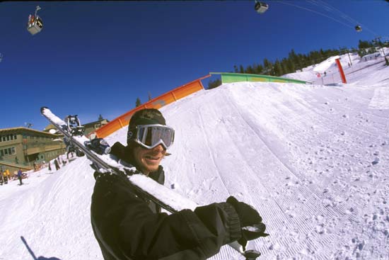 Belanger at the rail jam
