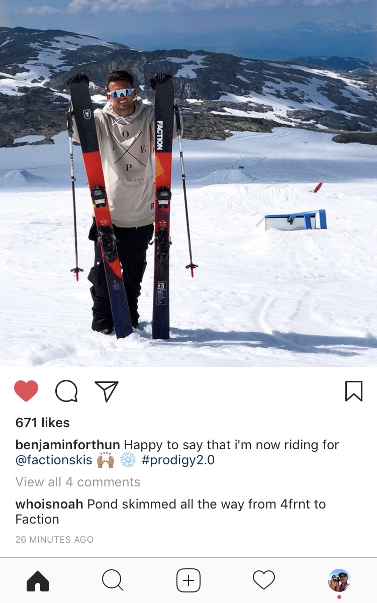 Ben Forthun now riding for Faction