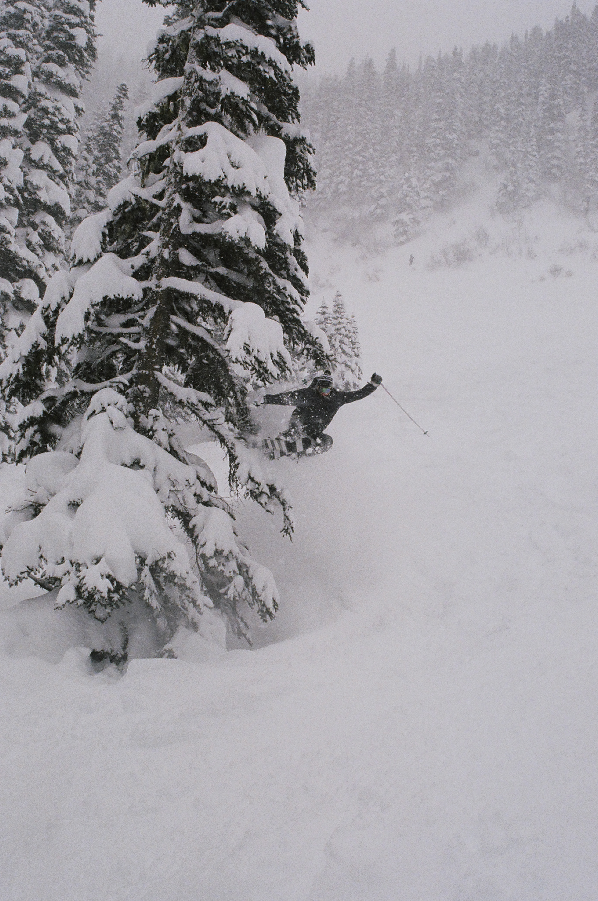 Ben knokin some snow for the cam