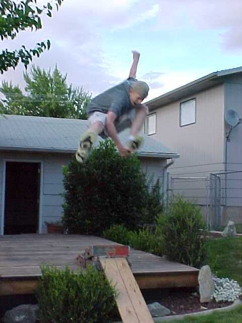 big air mute grab off the deck