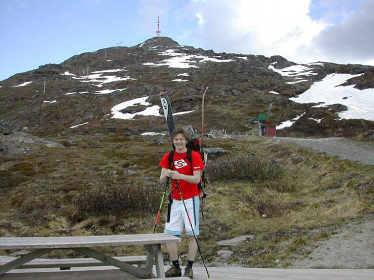 Big m. Summer skiing. U gotta luv it