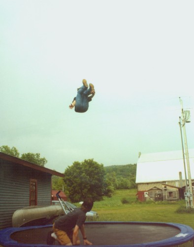 biggest ole' trampoline air