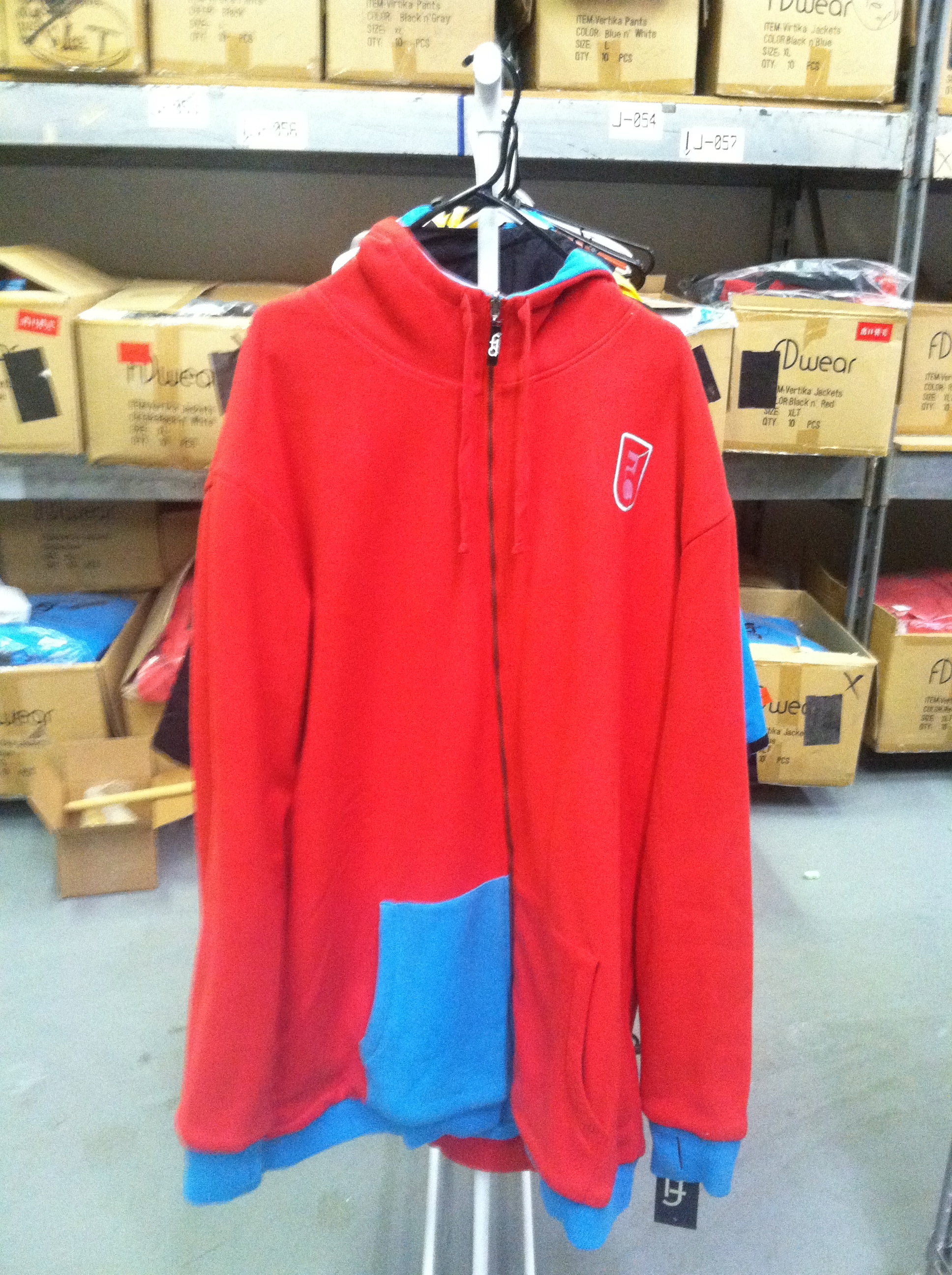 Blue n' Red Fleece Reversible (Side 2)