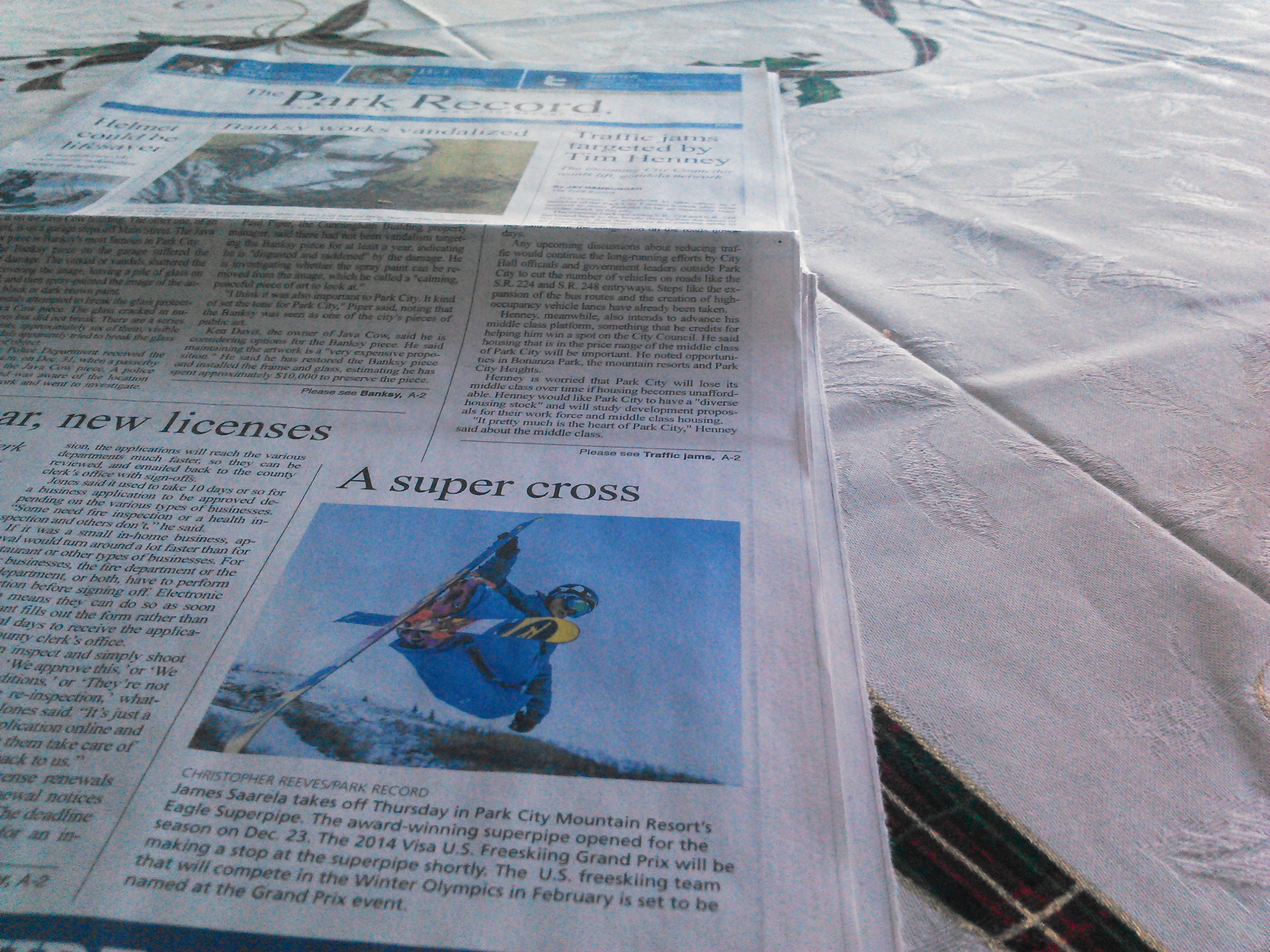 Blunt on the Front Page