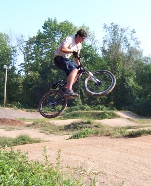 bmx tracks are lots of fun on mountain bikes