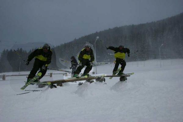 Boardslide on a bench.