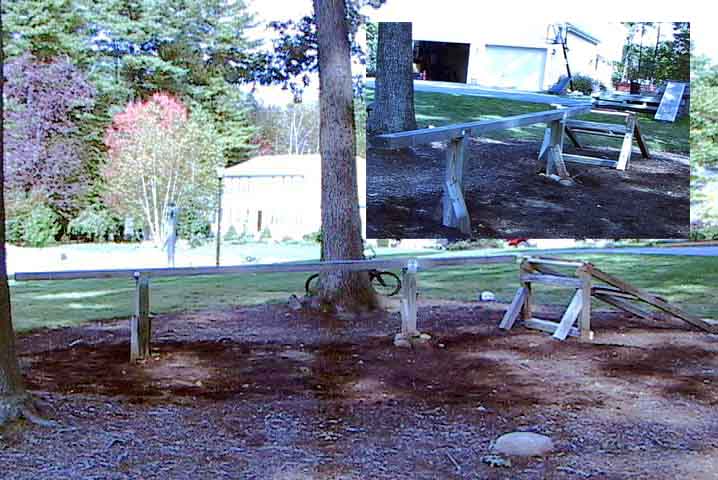 Bomb Proof Practice Rail-16ft long by 3ft high.