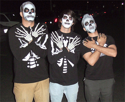 Bonfires burning bright..