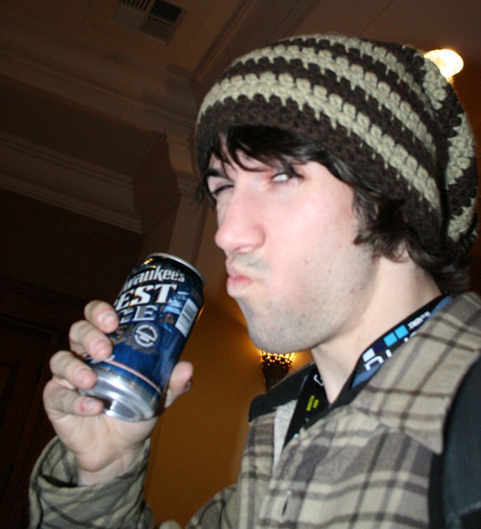 Boone rep SEan Crosby bitter beer face