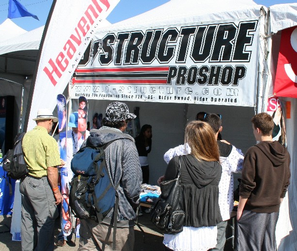 BOONE skis at the D Structure tent