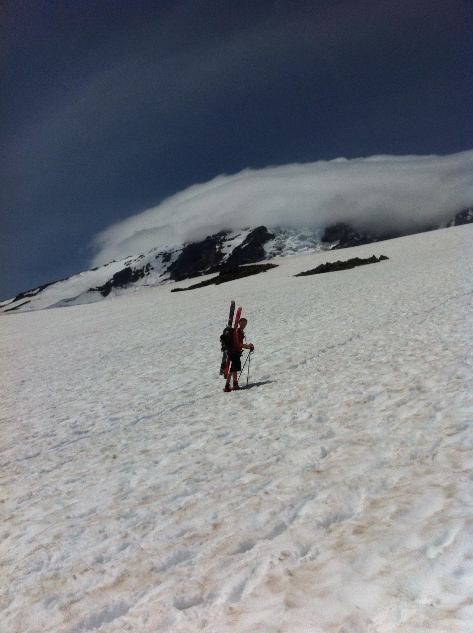 Bootpacking up Mt. Rainier