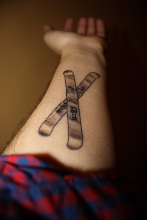 Bought a permanent pair of skis