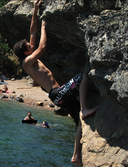Bouldering and man boobs
