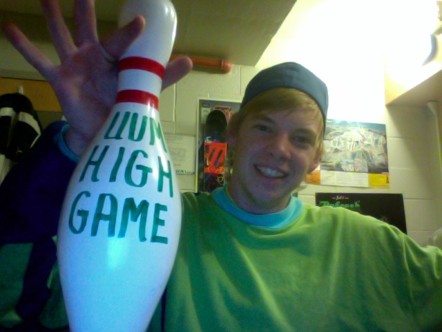 Bowled the highest game in my bowling class