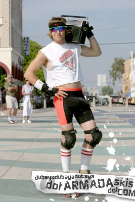 Boyd Easley on rollerskates...off armadaskis.com