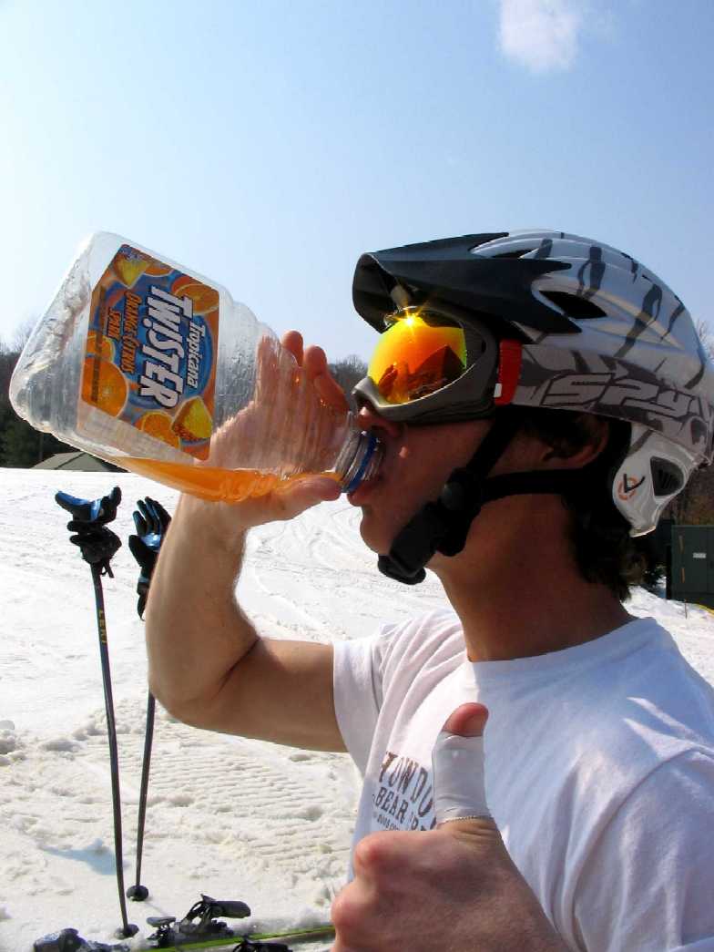 Boyer..slammin' for the sponsors