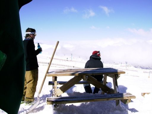 Break from shuvelling the snow