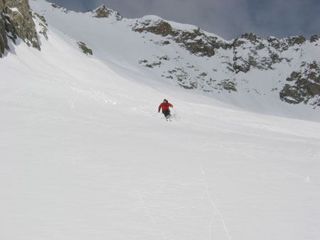 Breaking through a wind crust