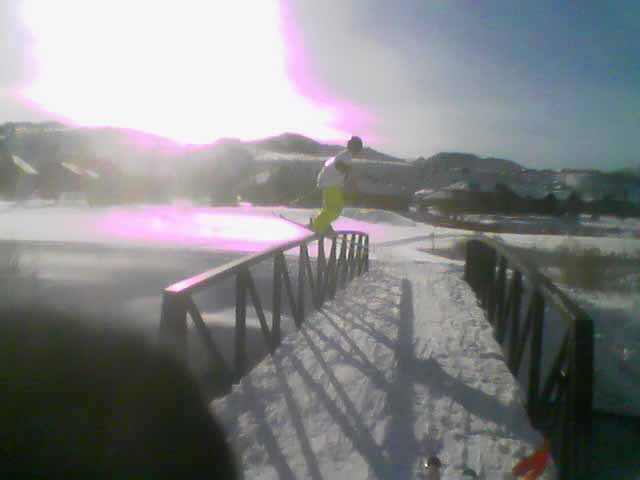 Bridge Rail in Park City (cool light)