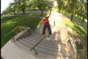 Brinton doing his thing on a streetboard fs 270Lipslide