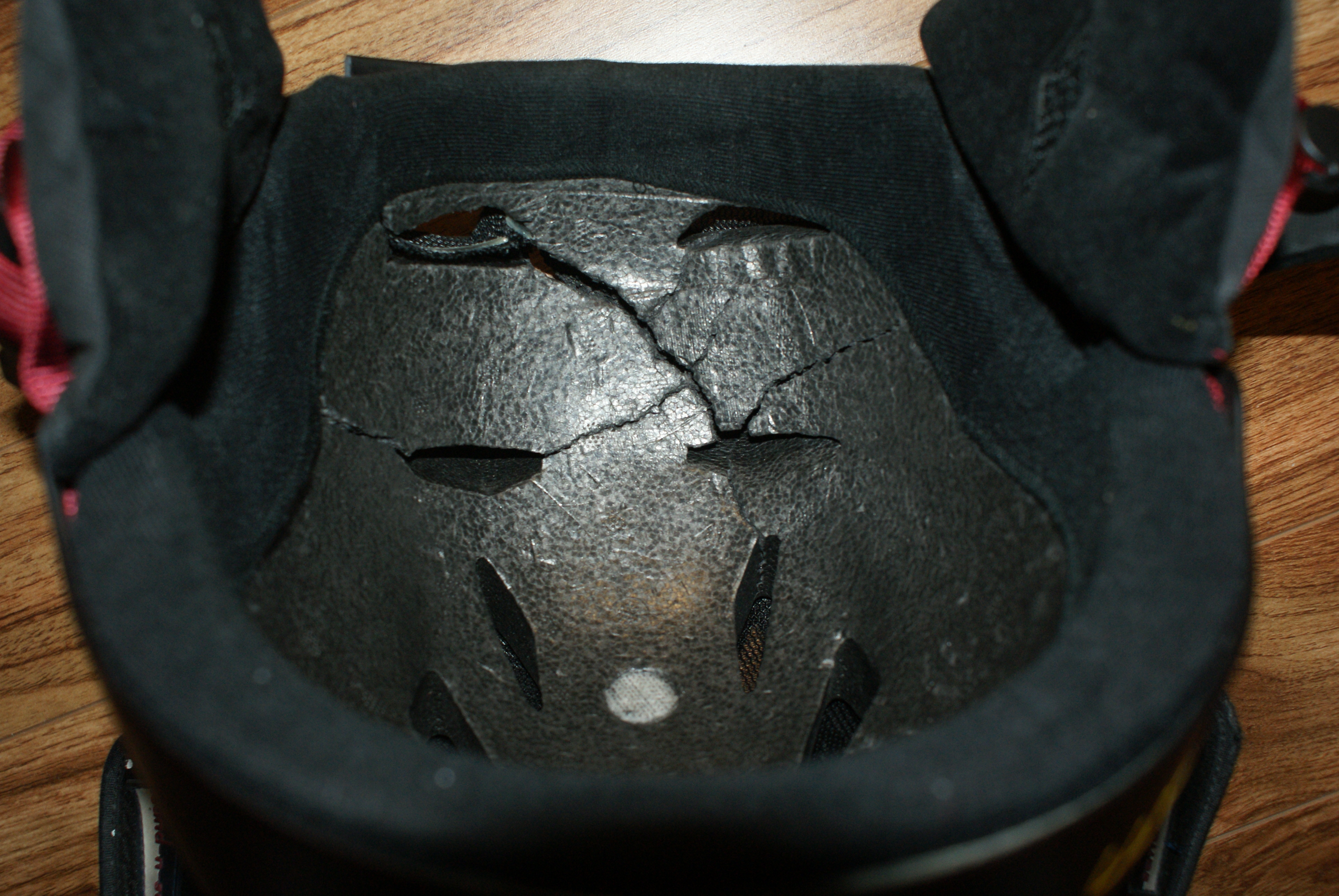 Broken helmet - 1 of 2