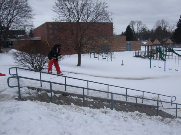 Bungee in the landing