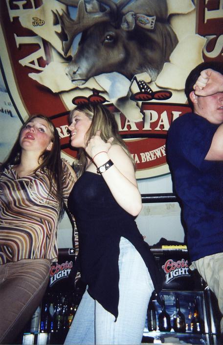 Burke and Emily, plus some fat guy!