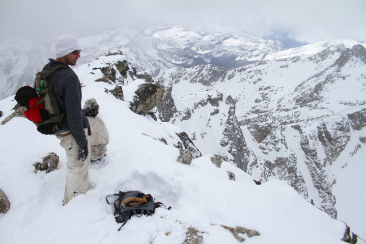 Byron looking west off the summit