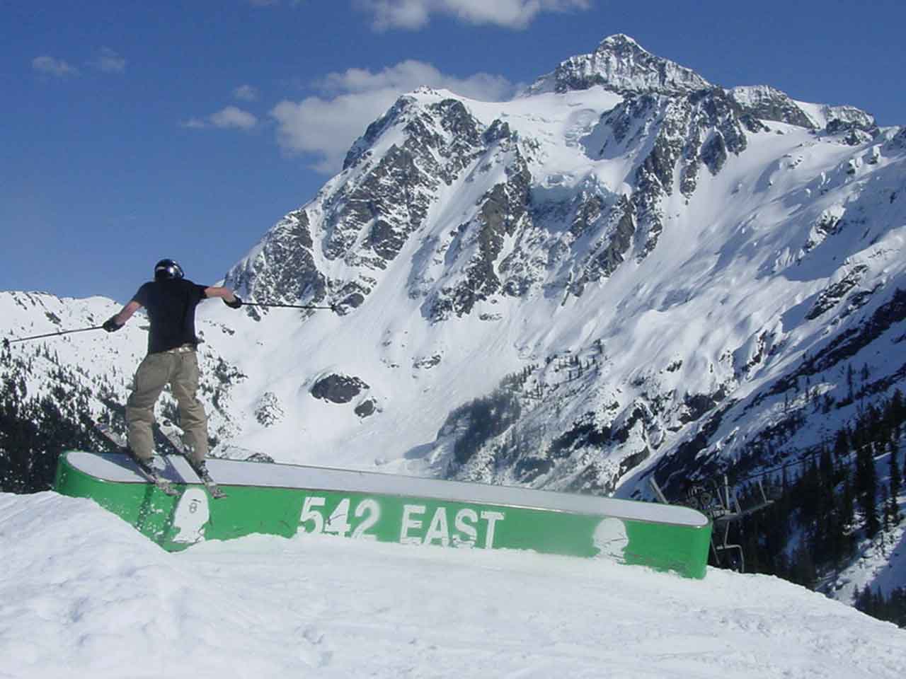 C Rail with Mt. Shuksan in Background
