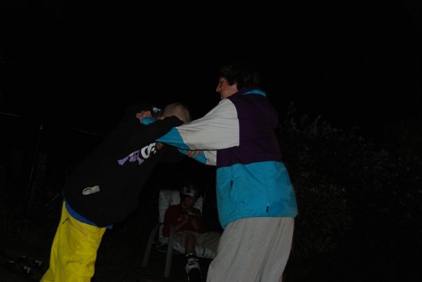 C.Wood and I scrappin