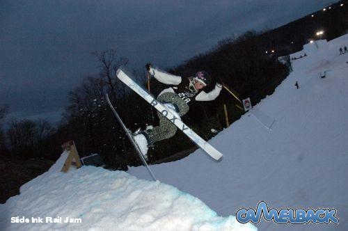 Camelwack rail jam/ quater pipe