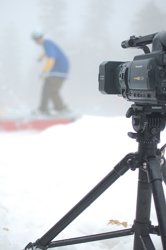 Camera Man and His Baby