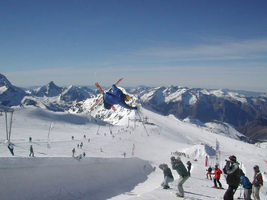 Candide grabbing a flair up at hood (few summers ago)