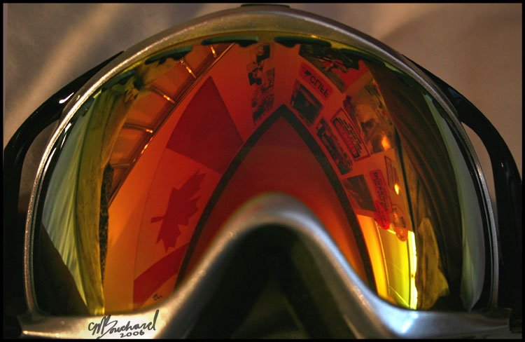 Canuckistan flag and Ski signage
